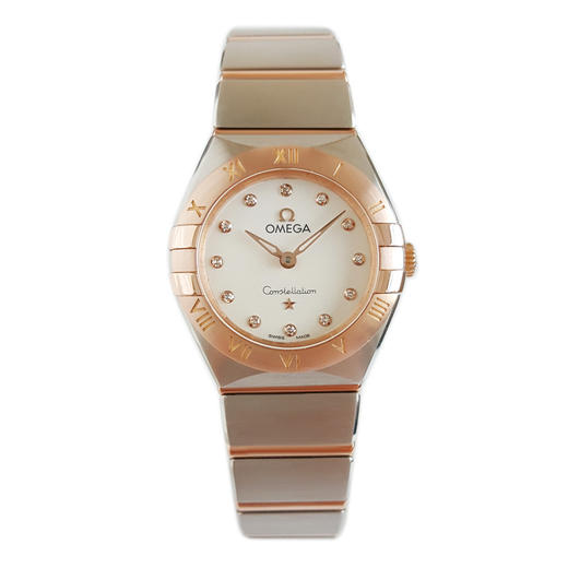 【95新】OMEGA 欧米茄131.20.25.60.52.001石英机芯25MM（女款）星座系列精钢/18K玫瑰金 071225AK16 商品图0
