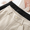 百媚生 醋酸羊毛加绒加厚高腰显瘦垂顺显高休闲裤26003 商品缩略图2