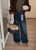 D121471冬日慵懒氛围感加绒阔腿牛仔裤藏肉显瘦女长裤 商品缩略图6