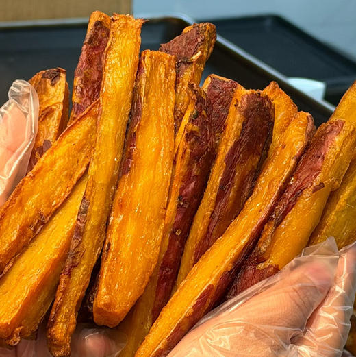 石家庄优选仓库速达，爆浆红薯条，烤好后“酥、脆、甜、糯、滑、流心”口感外焦里嫩层次感丰富，净重1000g/盒，散装分装盒包装 商品图8