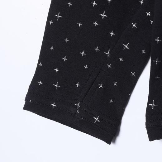 SDSA男士秋冬新款痞帅男装美式高街满印十字印花立领长袖T恤百搭 商品图3