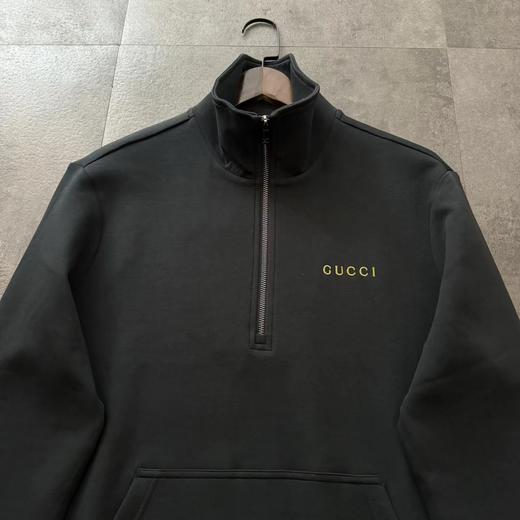 D121482新款半拉链立领款字母绣花休闲卫衣男款 商品图3