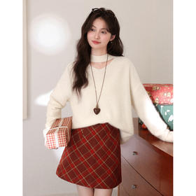 鹿向南【1217/20:00新品】杏色毛衣