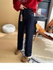 D121472巨显瘦四面弹直筒牛仔裤女秋冬厚宽松保暖阔腿裤 商品缩略图10