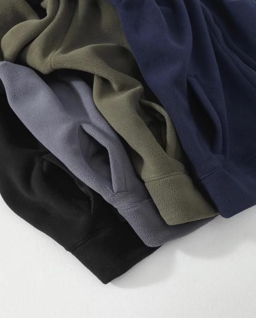 D121438立体裁剪手臂刺绣logo摇粒绒立领外套 商品图4