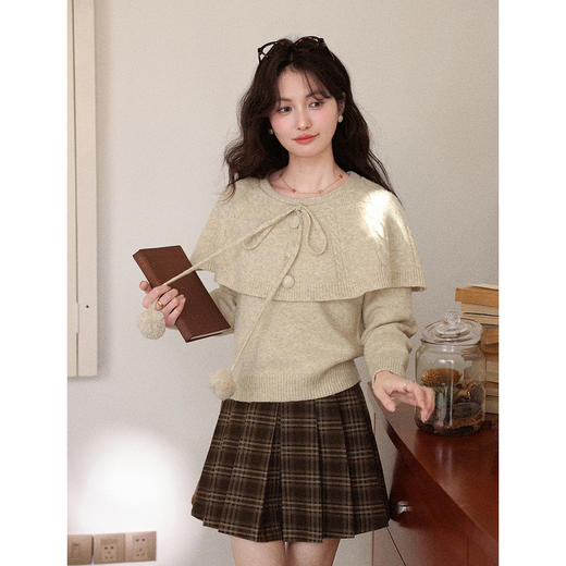 鹿向南【1217/20:00新品前1小时7折限量100件】燕麦色毛衣 商品图3