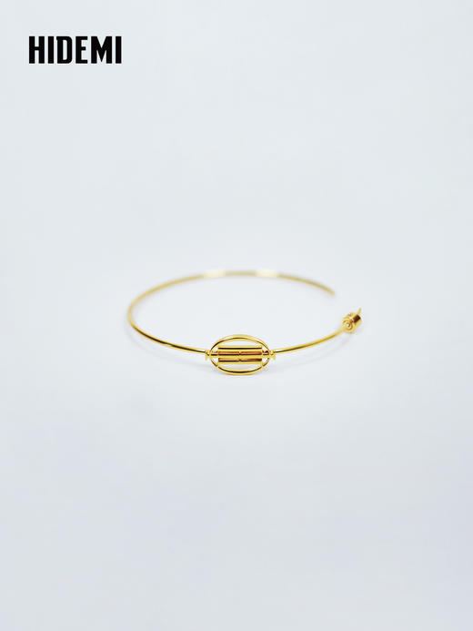 HIDEMI 大秀款限定logo系列镀金空hoop圈圈大耳环 商品图3