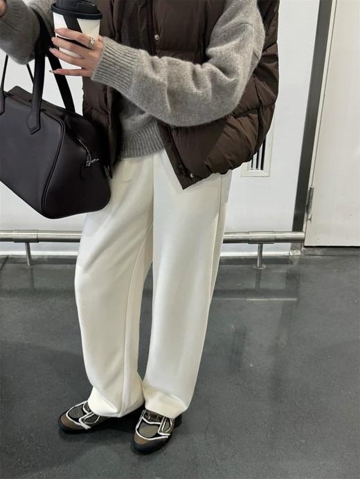 一店z 「青韵织就·步履生风」‌青花瓷直筒羊毛垂感毛呢裤子 商品图3