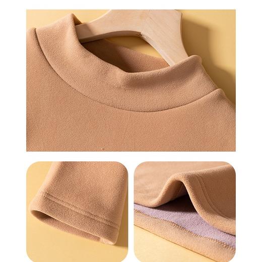 【卷卷紫半高领柔软加绒打底衫 】加绒加厚 两件超值装保暖柔软纤维 恒温亲肤 显瘦百搭 气质满满 均码80-140斤 商品图2