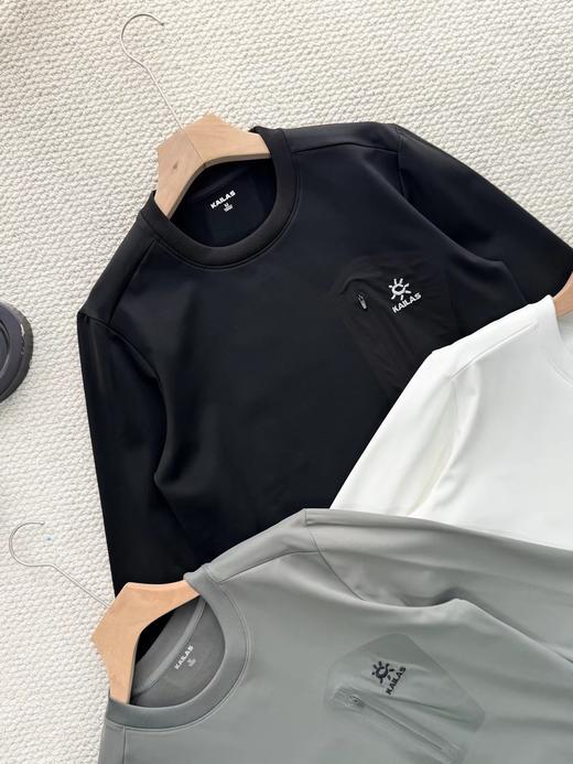 D121475长袖t恤男士户外运动跑步健身圆领休闲加绒打底卫衣 商品图5