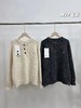 D121408冬季新款女士羊驼绒三粒扣毛衣针织衫 商品缩略图0