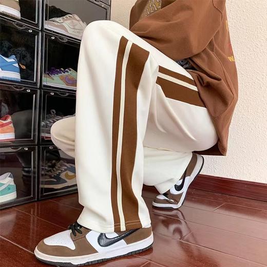 D121456简洁大气贴布织带拼接字母休闲卫裤男女同款 商品图3