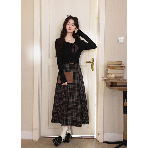 鹿向南【1217/20:00新品前1小时7折限量100件】黑色连衣裙 商品图4