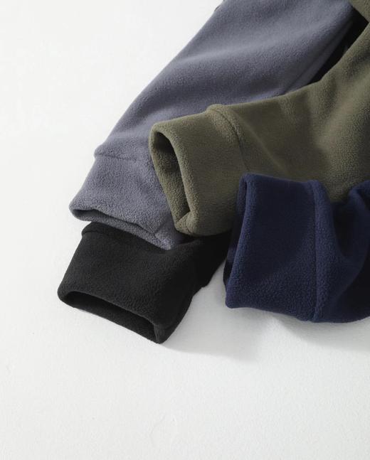 D121438立体裁剪手臂刺绣logo摇粒绒立领外套 商品图5