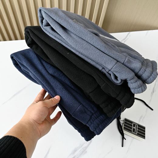 ZZEGN杰尼亚2025秋冬新款双面摇粒绒休闲万针刺绣Z字母保暖卫裤 商品图8