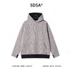 SDSA男士秋冬新款痞帅男装潮牌撞色舒竖纹连帽卫衣设计师百搭 商品缩略图0