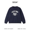 SDSA男士秋冬新款痞帅男装美式撞色字母数字印花圆领卫衣百搭宽松 商品缩略图0