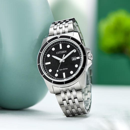 西铁城/CITIZEN光动能复古潮流钢带男表AW1819-56E 商品图6