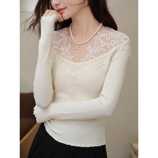 鹿向南【1217/20:00新品前1小时7折限量100件】杏色T恤 商品图1