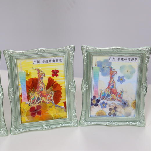 五羊押花冰箱贴 桌面小摆件 商品图1