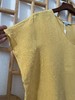 「断码清仓」复古风姜黄色V领蝙蝠袖透气桑蚕丝上衣 L码 ZFYY150 商品缩略图1