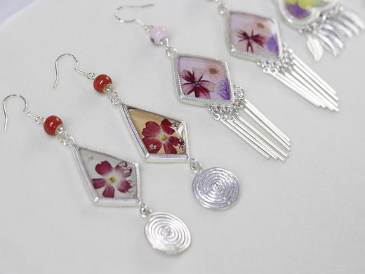 苗银押花耳环 商品图1