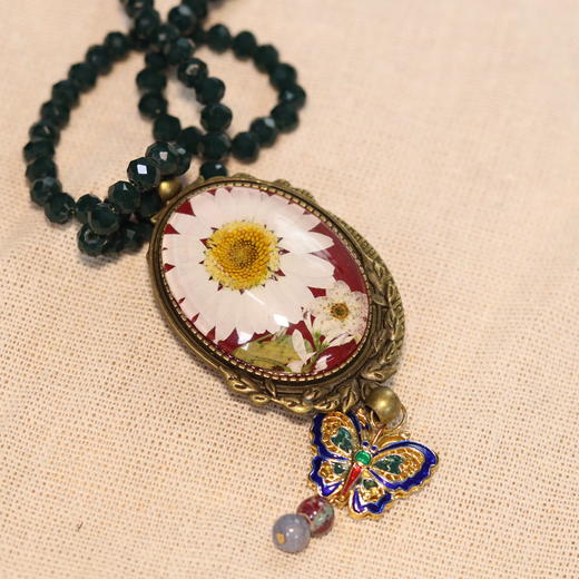 押花串珠项链 商品图4