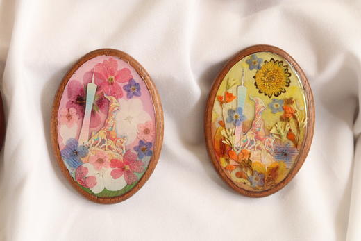 五羊押花胸针 商品图0