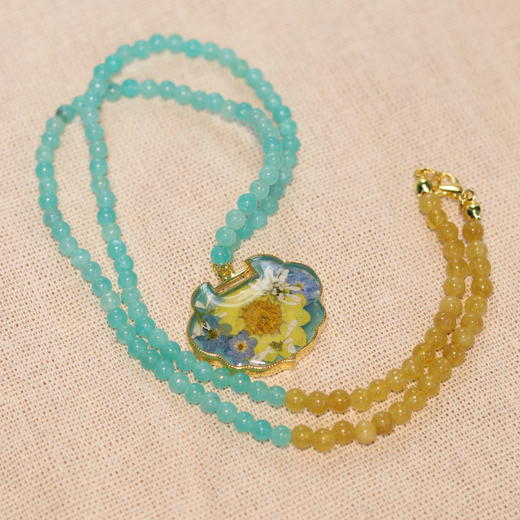 押花串珠项链 商品图6