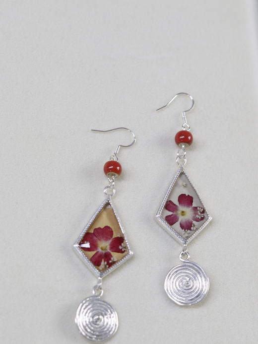 苗银押花耳环 商品图0