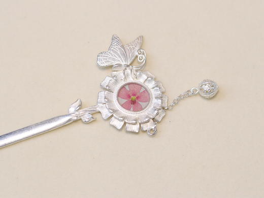 苗银押花发簪 商品图2