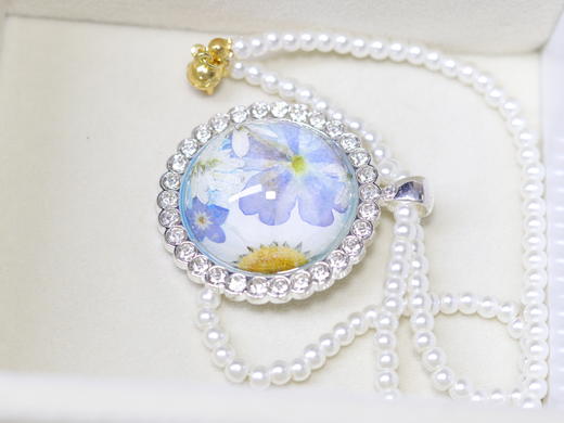 押花珍珠项链 商品图4