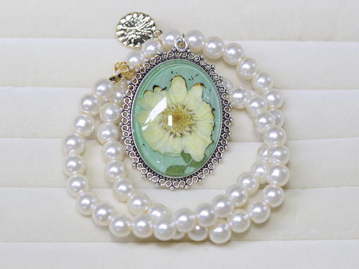 押花珍珠项链 商品图6