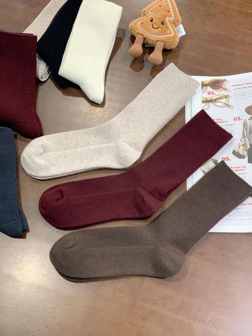 直发【一组三双】maxmar*无标款羊毛袜 ，50%羊毛定制混纺纱线，市场上根本仿不出同款色系 商品图2