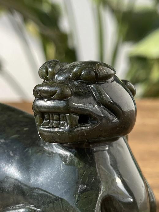 和田碧玉圆雕貔貅把玩件，顺丰包邮 商品图5