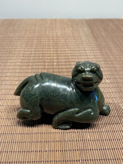 和田碧玉圆雕貔貅把玩件，顺丰包邮 商品图6