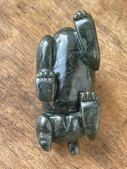 和田碧玉圆雕貔貅把玩件，顺丰包邮 商品图12