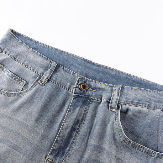 GXG男装【莱赛尔】25夏季简约直筒舒适透气冰氧吧男式直筒牛仔裤K&C 商品图7