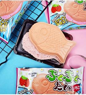名糖鱼造型草莓味巧克力夹心威化饼干16.5g/152918