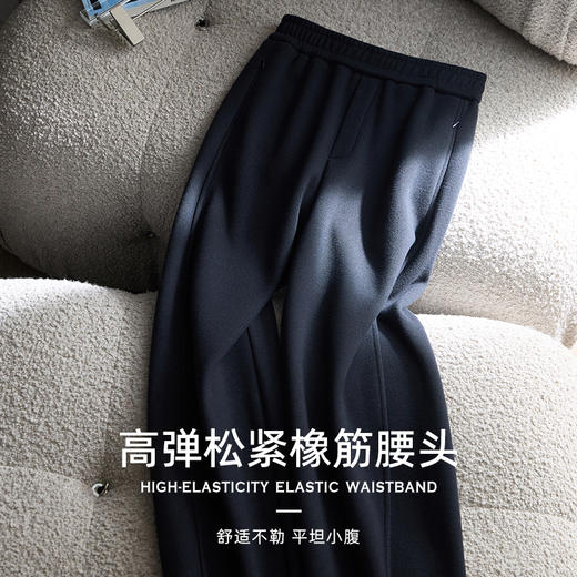 【爆款，下单15天内发货】秋冬神裤舒弹易打理可水洗针织羊毛自发热显瘦香蕉奶奶裤  2647 亲肤温暖舒适，460g面料克重， 拉毛加绒内里；选用可机洗羊毛成分，不易缩水变 商品图1