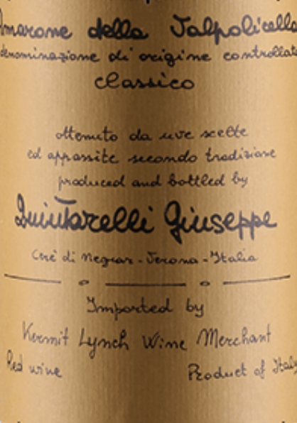 Giuseppe Quintarelli Amarone della Valpolicella Classico DOCG昆塔莱利阿玛罗尼红葡萄酒2018