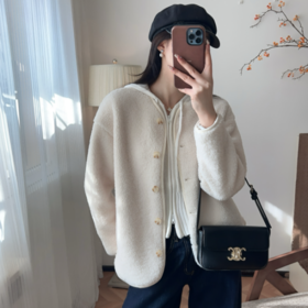 Beau Muse羊毛蚕丝仿羊羔绒摇粒绒外套【爆单72h发】