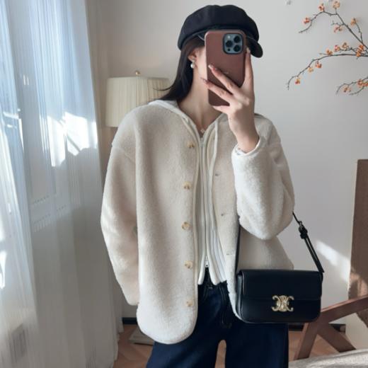 Beau Muse羊毛蚕丝仿羊羔绒摇粒绒外套【爆单72h发】 商品图0