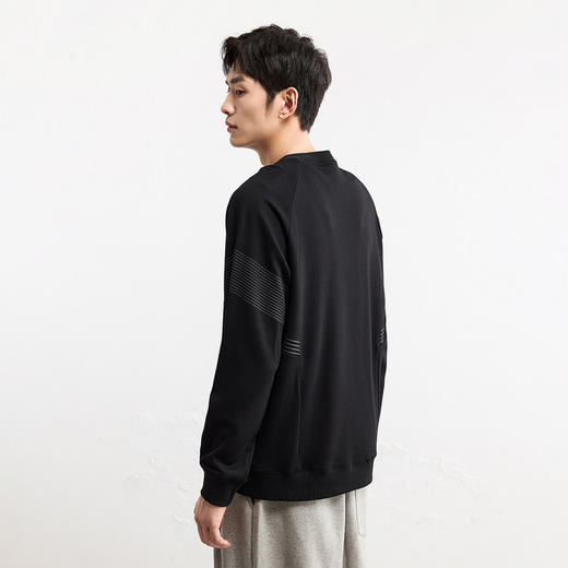 GXG男装25秋季潮流撞色简约百搭舒适休闲户外运动男式圆领卫衣K&C 商品图3
