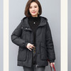 丁摩 休闲大码休闲连帽羽绒服女新款冬季女中长款羽绒外套洋气5ZF-363220 商品缩略图6