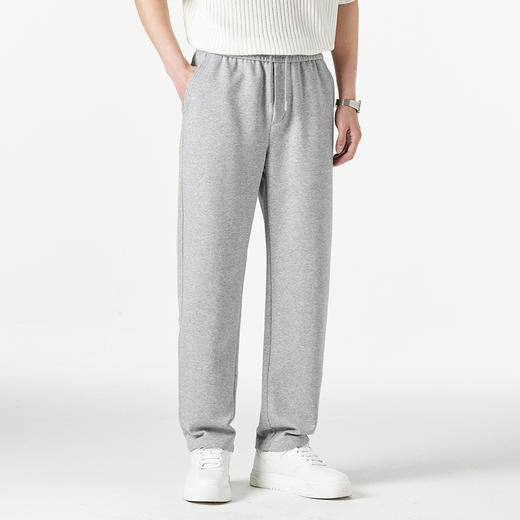 GXG男装25年春季时尚松紧腰抽绳休闲百搭男式直筒长裤K&C 商品图6