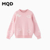 【秒】【MQD】女童冬季甜美舒适蝴蝶装饰圆领针织衫 商品缩略图4