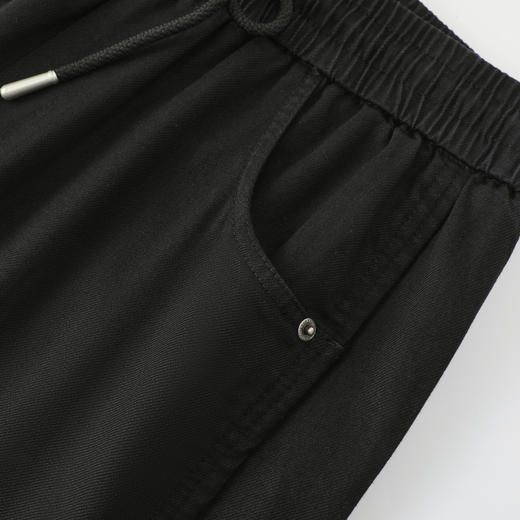 GXG男装【莱赛尔】25秋季简约纯色松紧腰日常通勤男式直筒休闲裤K&C 商品图8