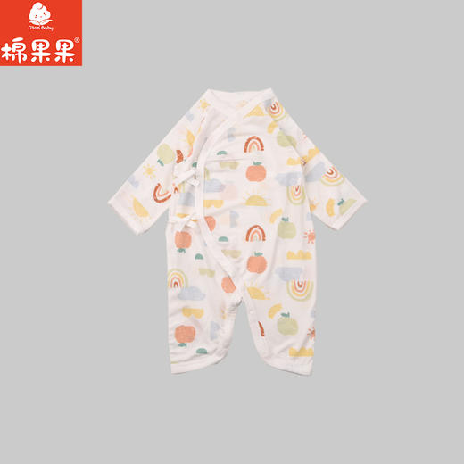 棉果果春季新品男宝女宝满印柔软舒适莫代尔蝴蝶连体衣M101726426002 商品图1