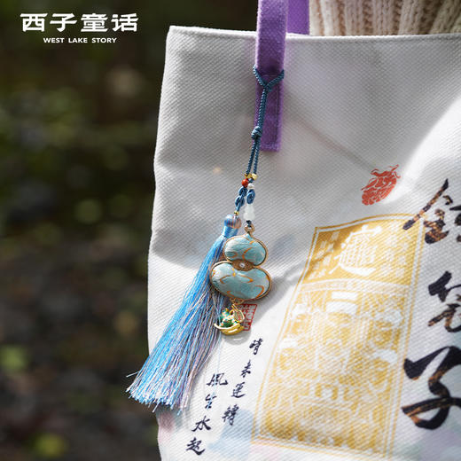 灵隐文创  宋锦葫芦挂件马年系列招米钥匙扣非遗纪念品 商品图4